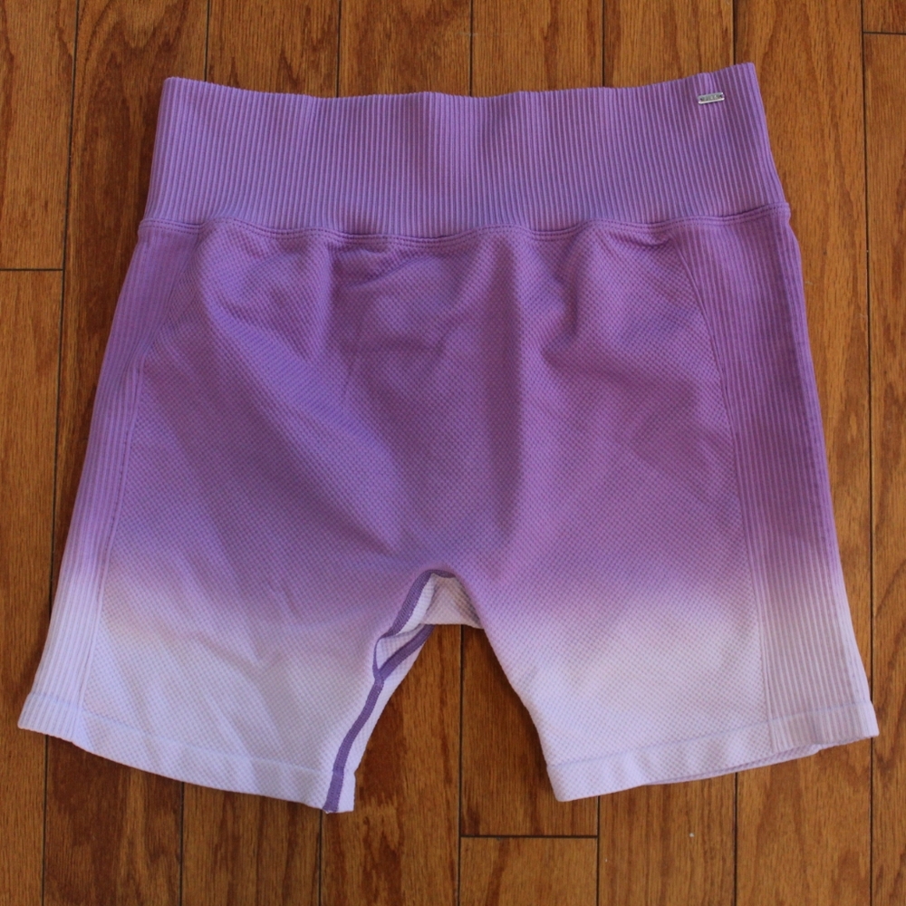 PINK Victoria's Secret Active Purple Ombre Shorts XL